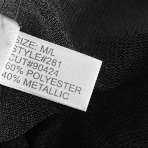 NWT Black Metallic All-over Sequin Booty Shorts - Picture 6 of 8